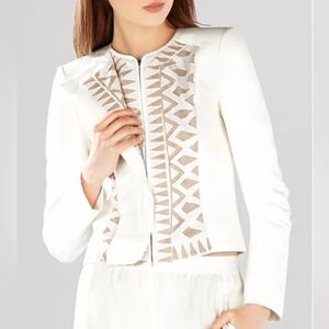 BCBGMAXAZRIA OFF White "Floyd" Jacket size Large Brand New w/Tags